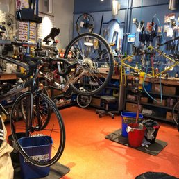 My bike is the grey one in the rack