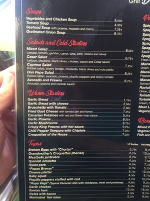 Menu photo 8 Grill Don Pepe Corralejo, GC