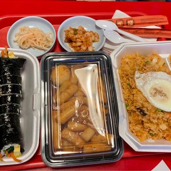 Hometown - Kimbap, Tteobokki, Kimchi Fried Rice (Kimchi and Kimchi radish above) - Korean Near Me - Lynnwood, Washington Hometown - Kimbap, Tteobokki, Kimchi Fried Rice (Kimchi and Kimchi radish above) - Korean Near Me - Lynnwood, Washington
