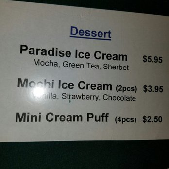 Asahi Grill Ward - Can't forget dessert - Hawaiian Near Me - Honolulu, Hawaii
