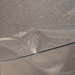 Before. The dent.