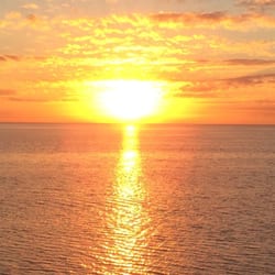 Cedar Island Club - Sunset from top floor balcony