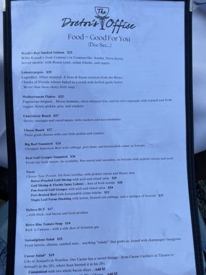 Menu photo 6 The Doctor’s Office Holmes Beach, FL