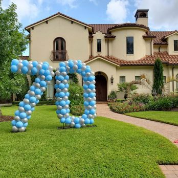 Infante Creations Balloon Decor - 8' yard numbers - $150 ea plus tax and delivery based on location - Balloon Services Near Me