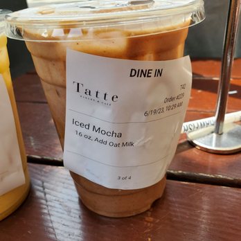 Tatte Bakery & Cafe | Dupont Circle - Iced Mocha with oat milk - Cafes Near Me - Washington, DC, District of Columbia
