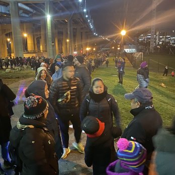 LuminoCity Festival - Zoom in and check out how long and populated this line is. This was not even the opening night. - Festivals Near Me - New York, New York