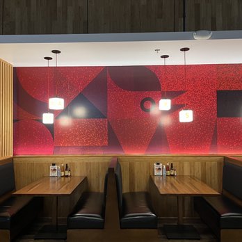 Max's Restaurant - Seattle - More chicken art. The lamps spell "Max's". - Filipino Near Me - Tukwila, Washington