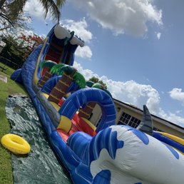 Massive Water slide with slip n slide attached amazing Massive Water slide with slip n slide attached amazing