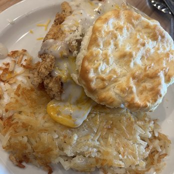 The Big Biscuit - The Yard Bird added an over easy egg - Breakfast & Brunch Near Me - Edmond, Oklahoma