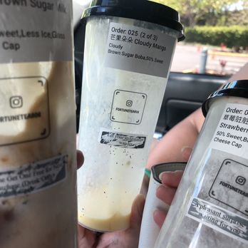Fortune Tea - Scratch tab on cup - Bubble Tea Near Me - Honolulu, Hawaii