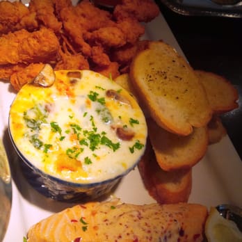 Pappadeaux Seafood Kitchen - app trio: fried alligator, shrimp and crab fondue, hot smoked salmon - Seafood Near Me - Houston, Texas Pappadeaux Seafood Kitchen - app trio: fried alligator, shrimp and crab fondue, hot smoked salmon - Seafood Near Me - Houston, Texas