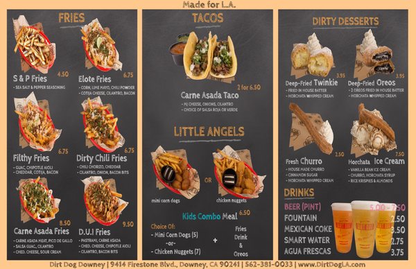 Menu photo 7 Dirt Dog Downey Downey, CA