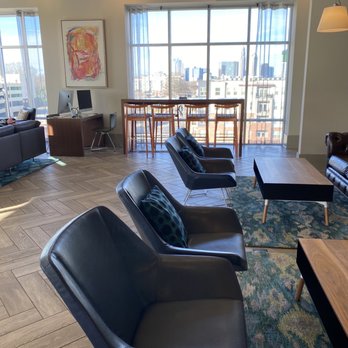 One305 Central - Common Area that you have access to when renting an apartment in this building. Free WiFi, views of the city etc. - Apartments Near Me - Charlotte, North Carolina