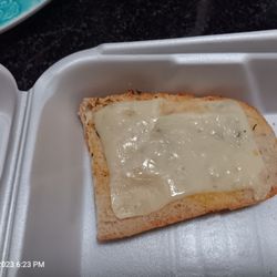 Pino's Pizza & Restaurant - Garlic cheese bread (not good)