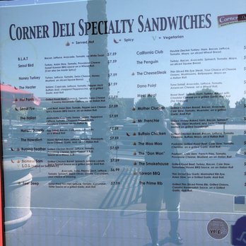 Corner Deli - Outside menu - Delis Near Me - Ontario, California Corner Deli - Outside menu - Delis Near Me - Ontario, California