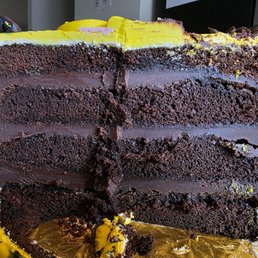 Chocolate cake with chocolate filling Chocolate cake with chocolate filling