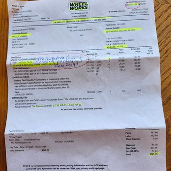 Wheel Works - Car was perfect when I gave it to them for early spark plugs change - Tires Near Me - Milpitas, California Wheel Works - Car was perfect when I gave it to them for early spark plugs change - Tires Near Me - Milpitas, California