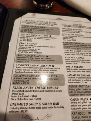 Menu photo 4 Galena Steak House Dixon, IL