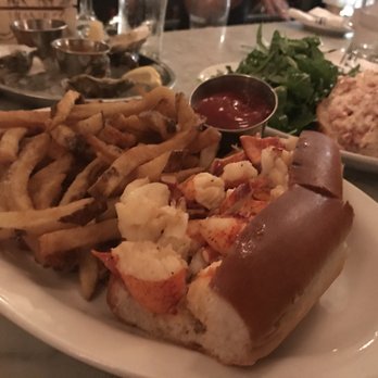 Neptune Oyster - lobster roll with fries or salad - Seafood Near Me - Boston, Massachusetts Neptune Oyster - lobster roll with fries or salad - Seafood Near Me - Boston, Massachusetts