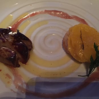 Cane & Canoe - Perfectly done foie gras on the left, a savory cake on the right. - Cocktail Bars Near Me - Lahaina, Hawaii