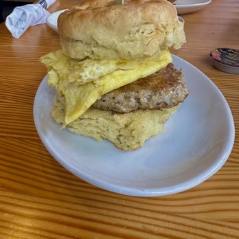 Bomb Biscuit - Plain biscuit with chicken sausage and egg - Breakfast & Brunch Near Me - Atlanta, Georgia Bomb Biscuit - Plain biscuit with chicken sausage and egg - Breakfast & Brunch Near Me - Atlanta, Georgia