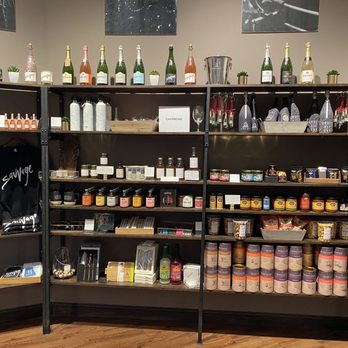Gruet Winery - shelves of various wines and condiments - Wineries Near Me - Albuquerque, New Mexico
