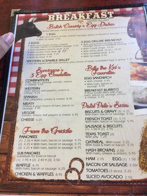Menu photo 4 Howell's Western Cafe Springtown, TX