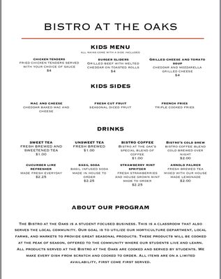 Menu photo 1 Bistro at the Oaks Gainesville, GA Menu photo 1 Bistro at the Oaks Gainesville, GA