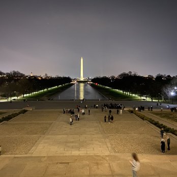 Lincoln Memorial - View at night from Lincoln - Landmarks & Historical Buildings Near Me - Washington, DC, District of Columbia