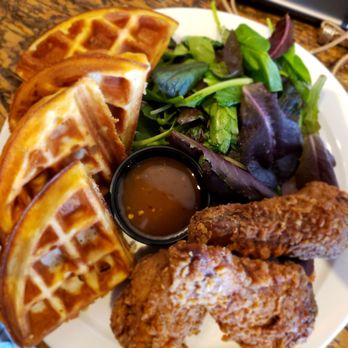 Alchemy Coffee - Chicken and waffles....very flavorful - Coffee & Tea Near Me - Markham, Ontario