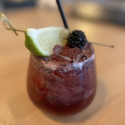 Bourbon berry smash