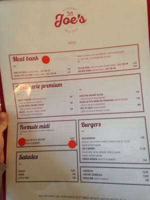 Menu photo 1 Joe's Saint-Priest, 69