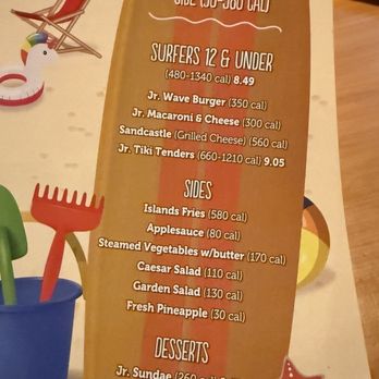 Islands Restaurant - Kids menu. - Burgers Near Me - Cerritos, California