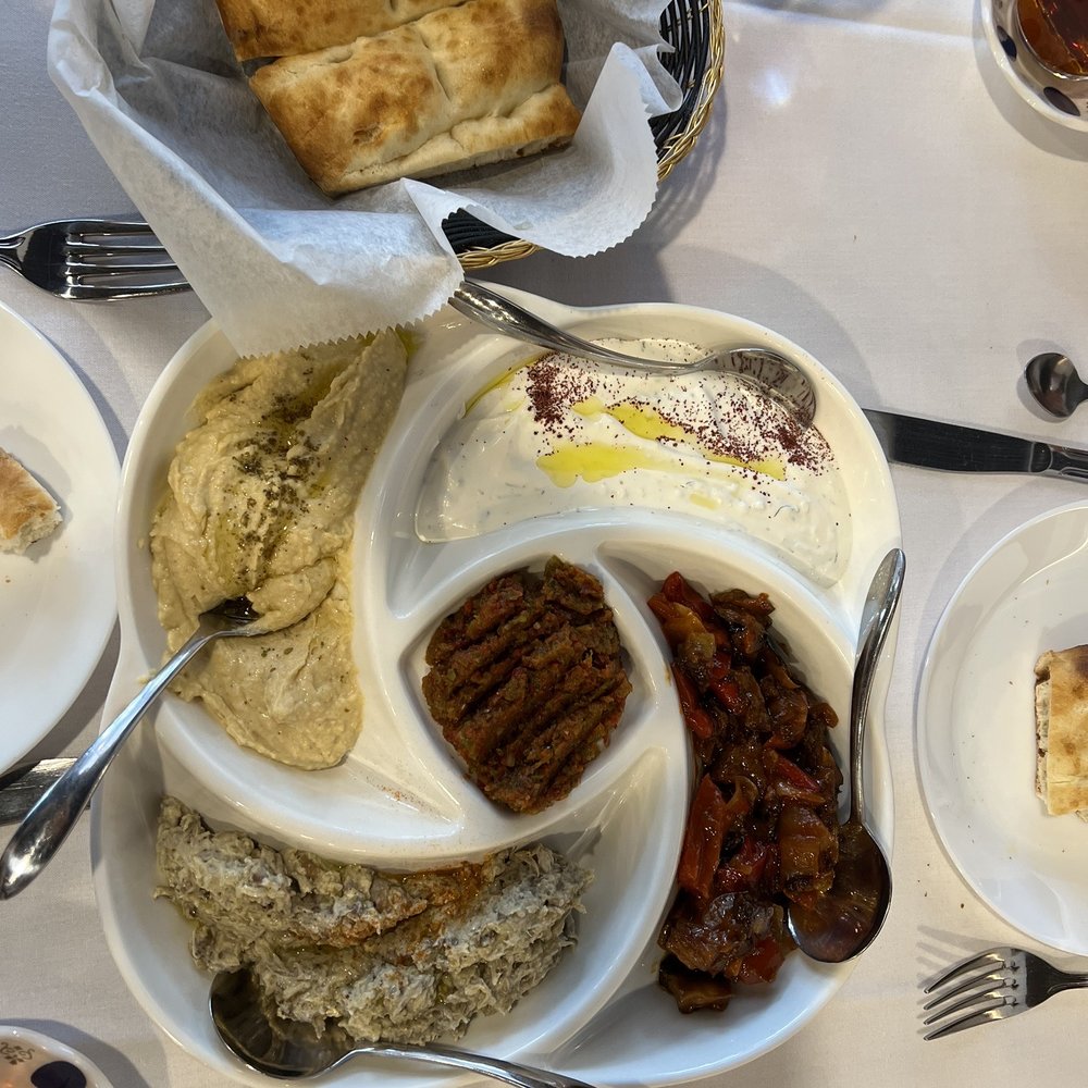 Zaytin Turkish Cuisine - This is the cold appetizer platter. YUMMY!! - Turkish Near Me - Warren, New Jersey
