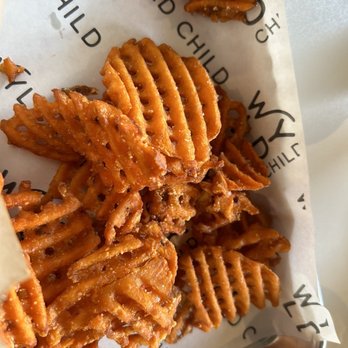 Wyld Child - Homemade sweet potato fries these were awesome! - Burgers Near Me - Boise, Idaho