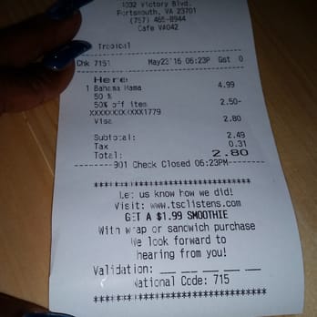 Tropical Smoothie Cafe - Sign up to receive coupons like this via text... - Juice Bars & Smoothies Near Me - Portsmouth, Virginia