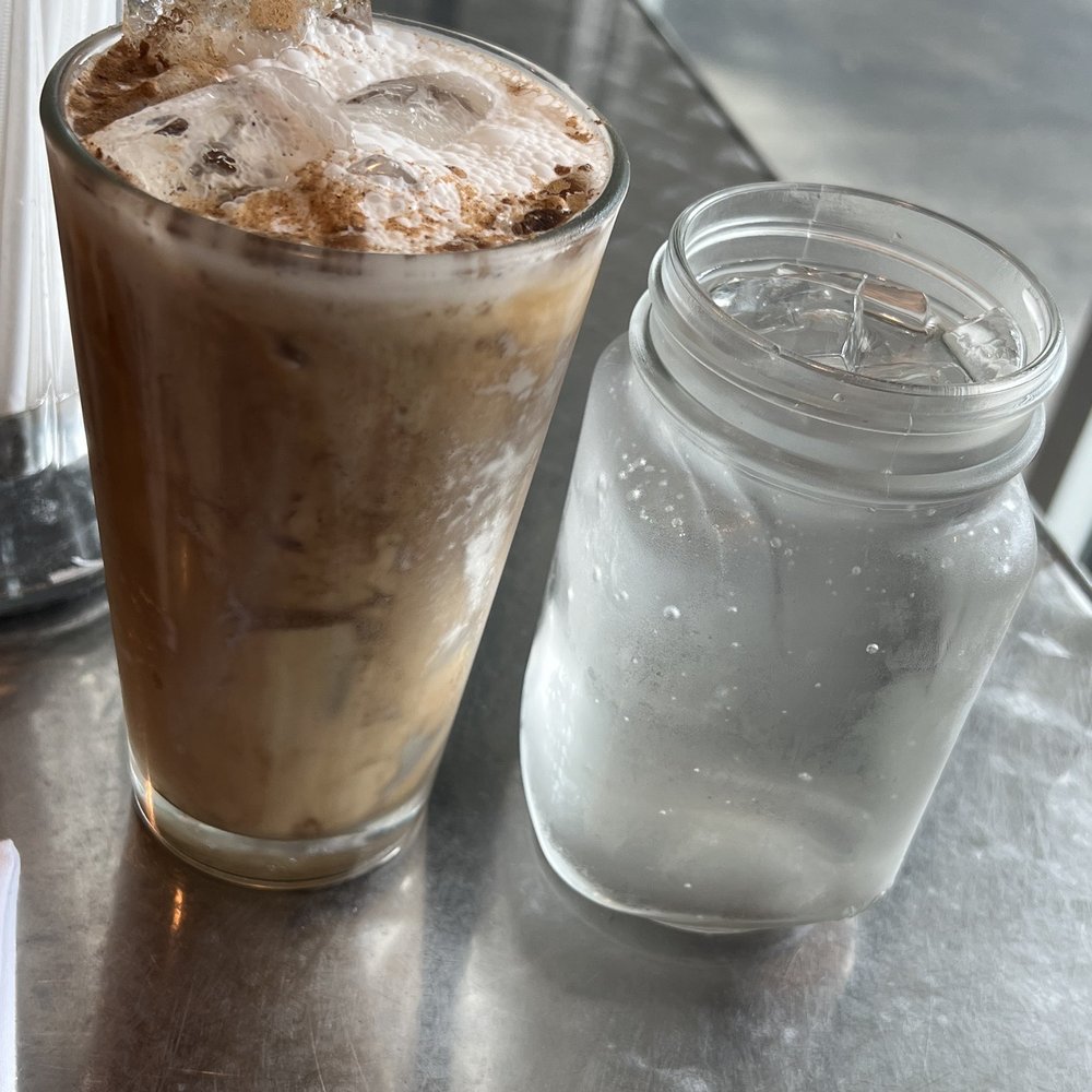 Debbie Lou's Biscuit Shop - Vanilla bean iced coffee and water - Breakfast & Brunch Near Me - Durham, North Carolina Debbie Lou's Biscuit Shop - Vanilla bean iced coffee and water - Breakfast & Brunch Near Me - Durham, North Carolina