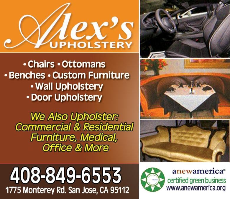 ALEX’S UPHOLSTERY Updated August 2024 1775 Monterey Rd, San Jose