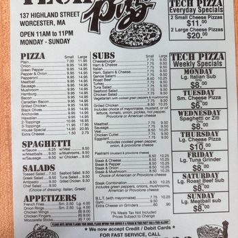 Tech Pizza - All in one combined menu!! - Pizza Near Me - Worcester, Massachusetts Tech Pizza - All in one combined menu!! - Pizza Near Me - Worcester, Massachusetts