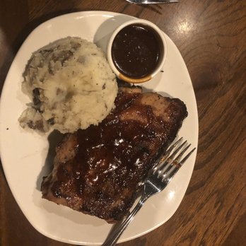 Outback Steakhouse - The baby back ribs are fabulous, meat literally falls off the bone so you never need a knife. The barbecue sauce is sweet and tangy. - Steakhouses Near Me - Edgewater, New Jersey Outback Steakhouse - The baby back ribs are fabulous, meat literally falls off the bone so you never need a knife. The barbecue sauce is sweet and tangy. - Steakhouses Near Me - Edgewater, New Jersey
