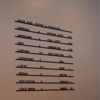Brew Bird - Menu - Coffee & Tea Near Me - Sacramento, California Brew Bird - Menu - Coffee & Tea Near Me - Sacramento, California