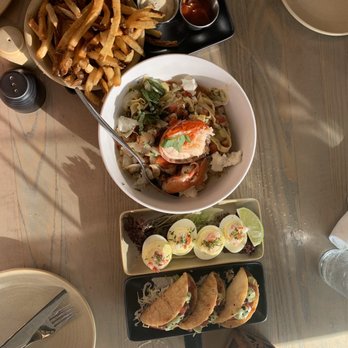 Monkeypod Kitchen - Fish Tacos, devil egg - New American Near Me - Lahaina, Hawaii Monkeypod Kitchen - Fish Tacos, devil egg - New American Near Me - Lahaina, Hawaii