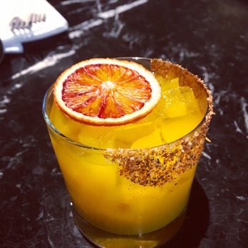 Vintage Year - Charred Jalapeño infused Tequila, Turmeric, Pineapple, Citrus, with a house spiced rim - Steakhouses Near Me - Montgomery, Alabama Vintage Year - Charred Jalapeño infused Tequila, Turmeric, Pineapple, Citrus, with a house spiced rim - Steakhouses Near Me - Montgomery, Alabama