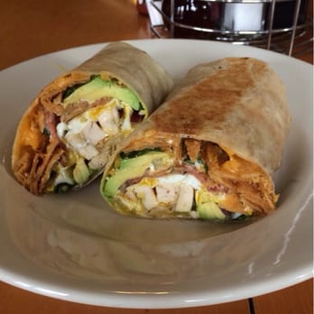 Monkey Business Cafe - Chilaquiles burrito with chicken and bacon! - Sandwiches Near Me - Fullerton, California Monkey Business Cafe - Chilaquiles burrito with chicken and bacon! - Sandwiches Near Me - Fullerton, California