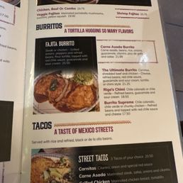 Burrito choices Burrito choices