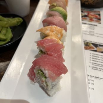 Hello Sushi - F22. Rainbow Roll(8pcs) - Sushi Bars Near Me - Fullerton, California Hello Sushi - F22. Rainbow Roll(8pcs) - Sushi Bars Near Me - Fullerton, California