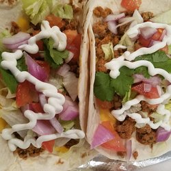 Life Restaurant - Turkey tacos!! Shrimp, chicken and veggie ones available too