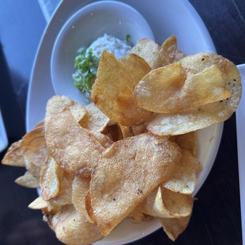 Mile Marker 158 Dockside - Potato Chips with Truffle Dip - American Near Me - Orange Beach, Alabama Mile Marker 158 Dockside - Potato Chips with Truffle Dip - American Near Me - Orange Beach, Alabama