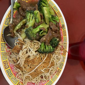 Kar Wah Restaurants - Broccoli beef with pan fried noodles - Chinese Near Me - Fresno, California