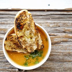 Sweet potato lentil soup
